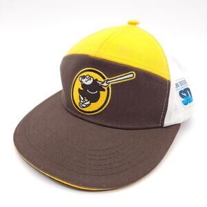 San Diego Padres Swinging Friar Panel Snapback Hat Stadium Giveaway MLB Ball Cap